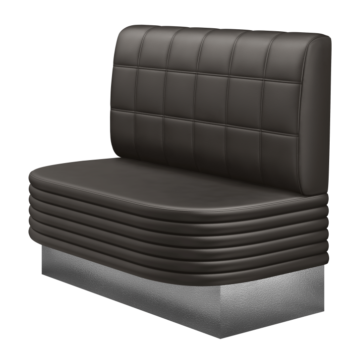 MATTHIAS | Gastrobank | B:H 100 x 103 cm | Braun | Blocks | Leder