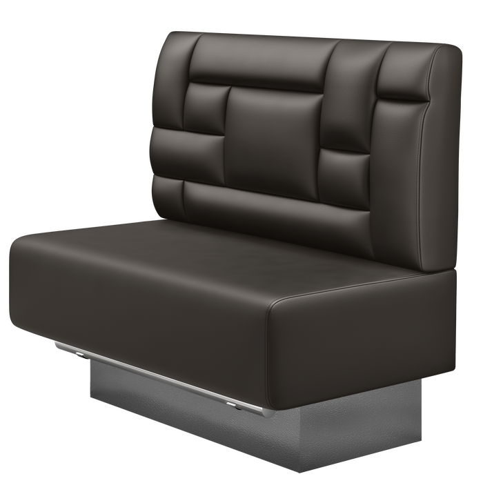 MELISSA | Gastro Hochbank | B:H 100 x 126 cm | Braun | Tetris Design | Leder
