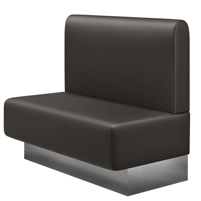 MELISSA | Gastrobank | B:H 100 x 103 cm | Braun | Glatt/ Rund | Leder