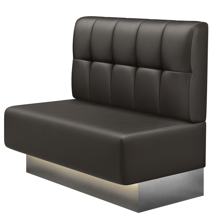 MELISSA | Gastrobank | B:H 100 x 103 cm | Braun | Button | Leder | LED