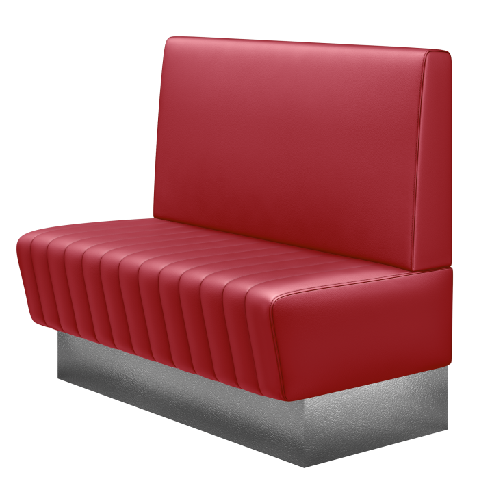 MATILDA | Gastrobank | B:H 100 x 103 cm | Rot | Glatt | Leder