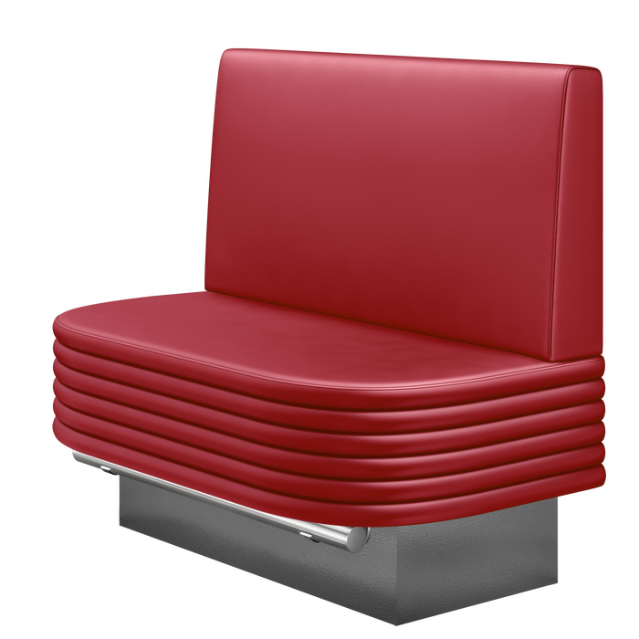 MATTHIAS | Gastro Hochbank | B:H 100 x 136 cm | Rot | Glatt | Leder