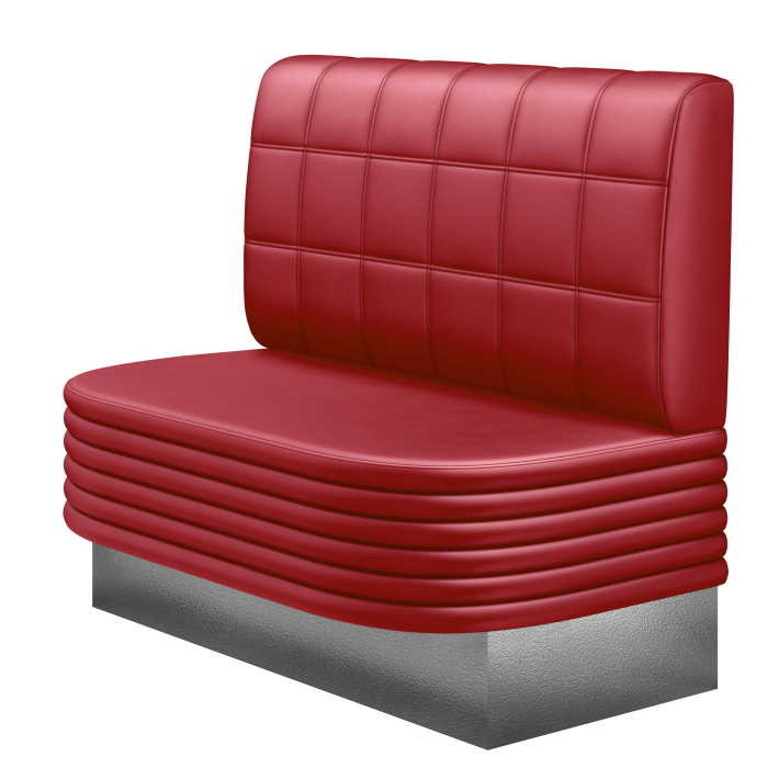 MATTHIAS | Gastrobank | B:H 100 x 103 cm | Rot | Blocks | Leder