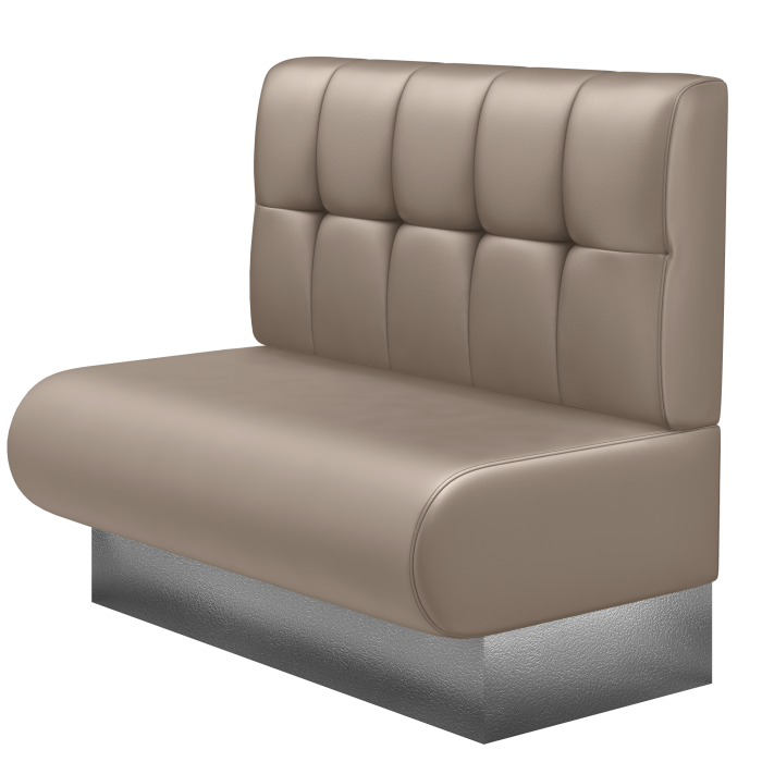 NINVA | Gastrobank | B:H 100 x 103 cm | Taupe | Button | Leder