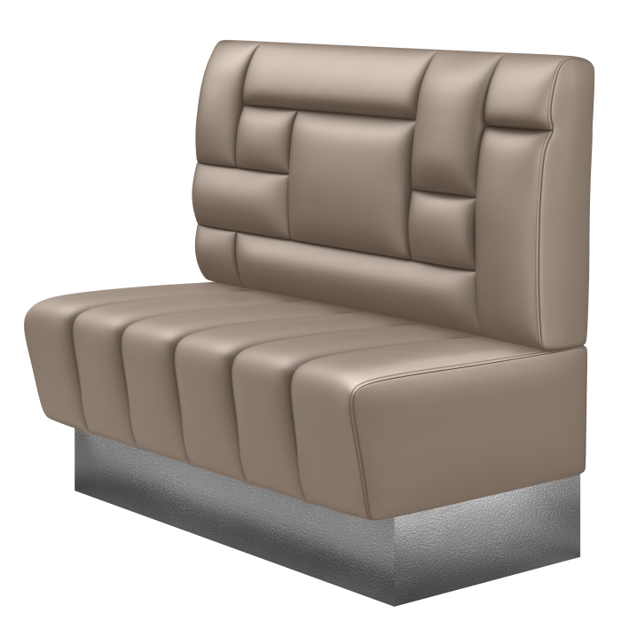TANJA | Gastrobank | B:H 100 x 103 cm | Taupe | Tetris Design | Leder