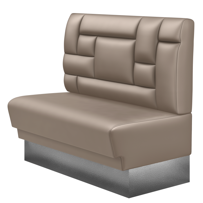 TATJANA | Gastrobank | B:H 100 x 103 cm | Taupe | Tetris Design | Leder