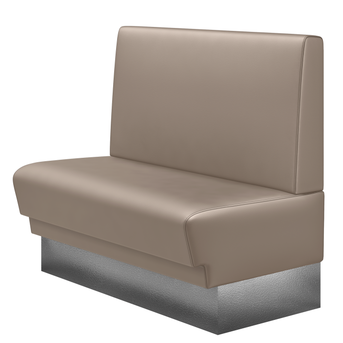 TATJANA | Gastrobank | B:H 100 x 103 cm | Taupe | Glatt | Leder