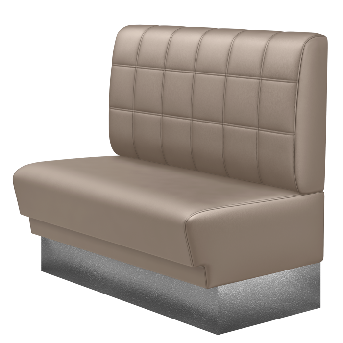TATJANA | Gastrobank | B:H 100 x 103 cm | Taupe | Blocks | Leder