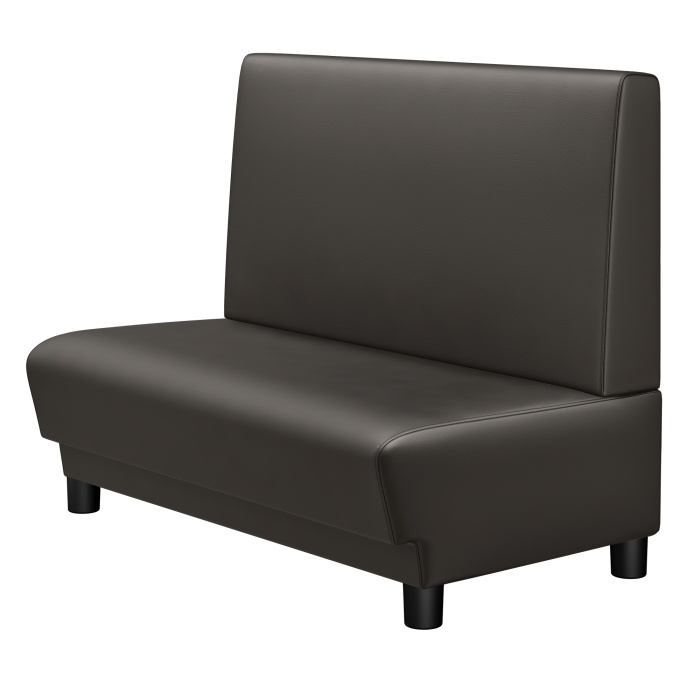 TATJANA | Gastrobank | B:H 100 x 103 cm | Braun | Glatt | Leder