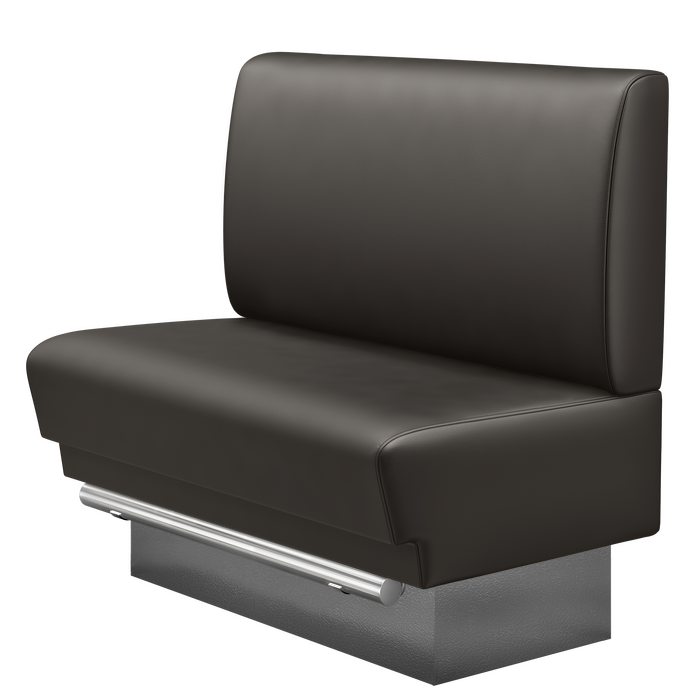 TATJANA | Gastro Hochbank | B:H 100 x 136 cm | Braun | Glatt | Leder
