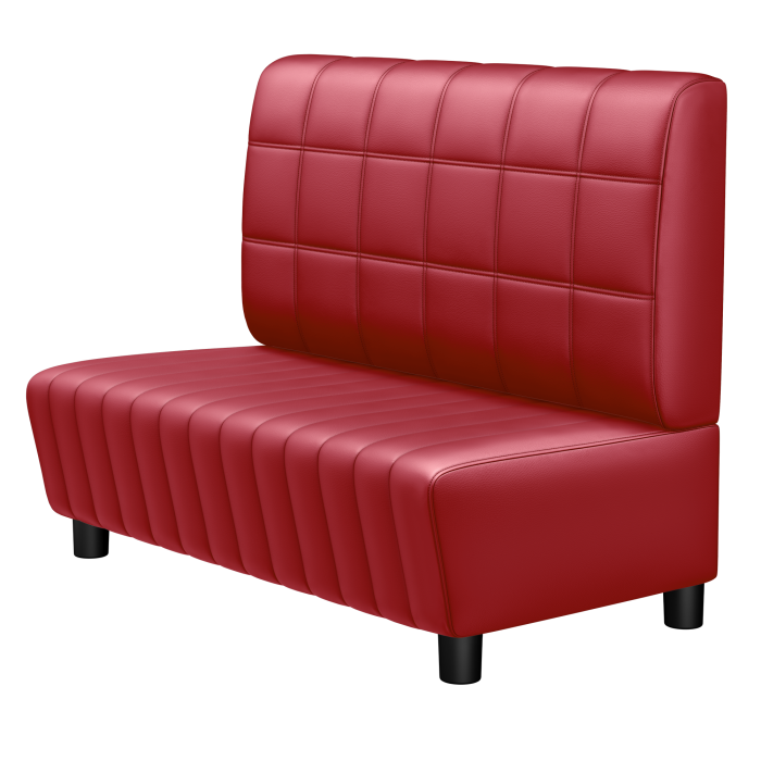 MATILDA | Gastrobank | B:H 100 x 103 cm | Rot | Blocks | Leder