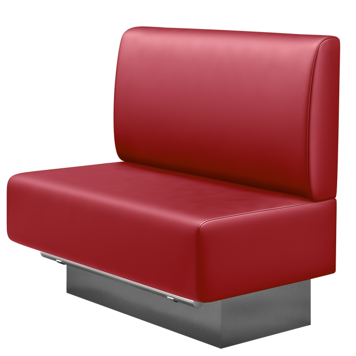 MELISSA | Gastro Hochbank | B:H 100 x 126 cm | Rot | Glatt | Leder