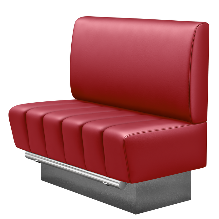 TANJA | Gastro Hochbank | B:H 100 x 126 cm | Rot | Glatt | Leder