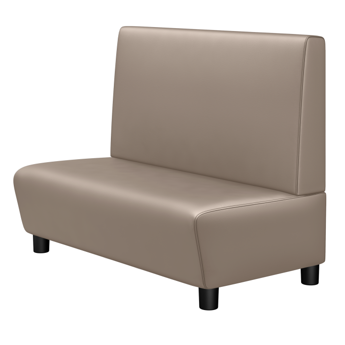 DENVER | Gastrobank | B:H 100 x 103 cm | Taupe | Glatt | Leder
