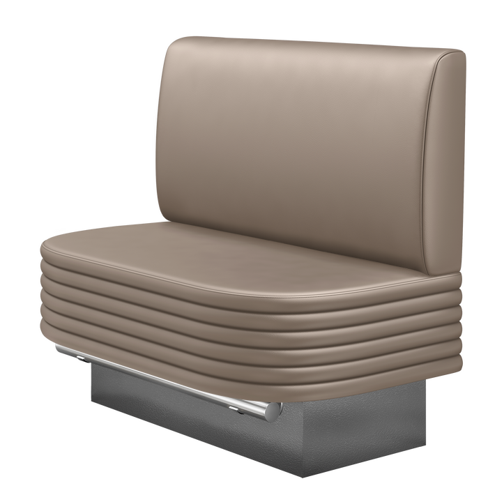 MATTHIAS | Gastro Hochbank | B:H 100 x 136 cm | Taupe | Glatt | Leder