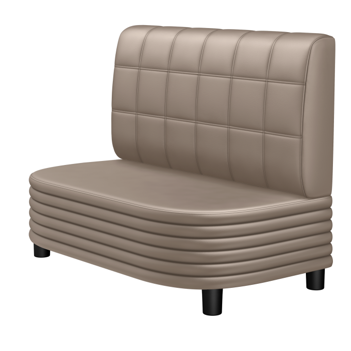 MATTHIAS | Gastrobank | B:H 100 x 103 cm | Taupe | Blocks | Leder