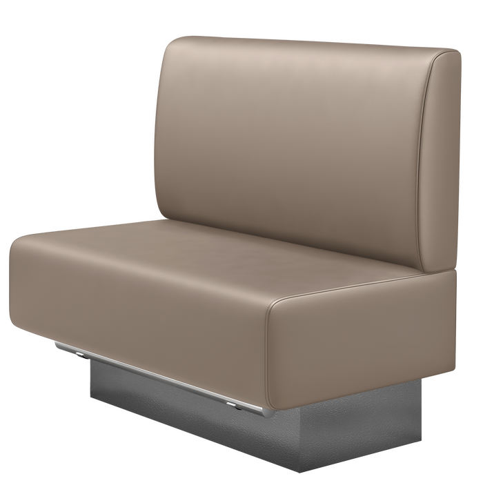MELISSA | Gastro Hochbank | B:H 100 x 136 cm | Taupe | Glatt | Leder