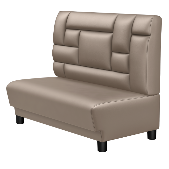 TATJANA | Gastrobank | B:H 100 x 103 cm | Taupe | Tetris Design | Leder