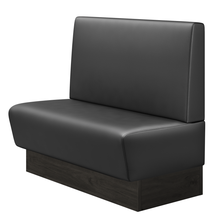 DENVER | Gastrobank | B:H 100 x 103 cm | Schwarz | Glatt | Leder
