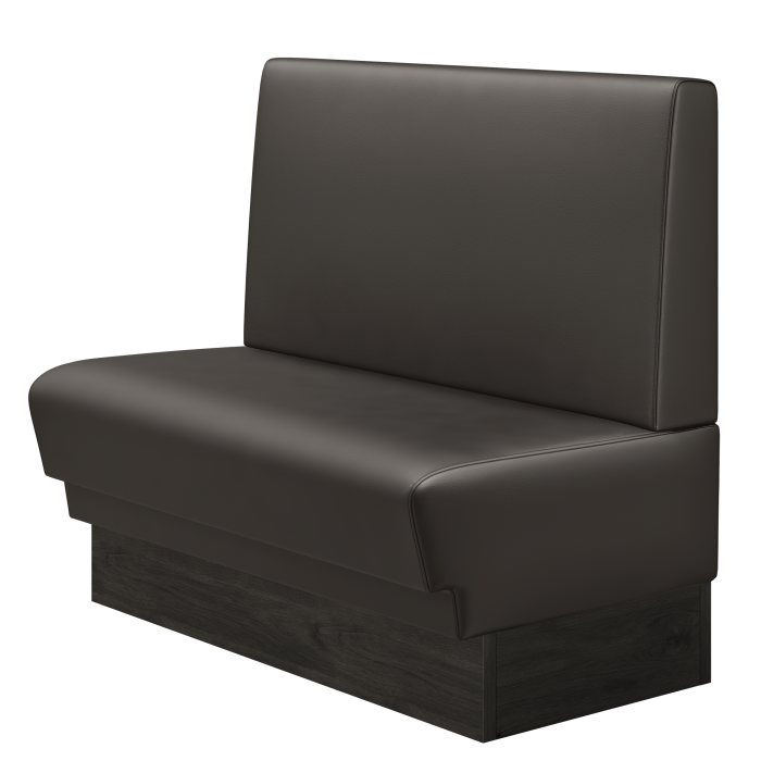TATJANA | Gastrobank | B:H 100 x 103 cm | Braun | Glatt | Leder