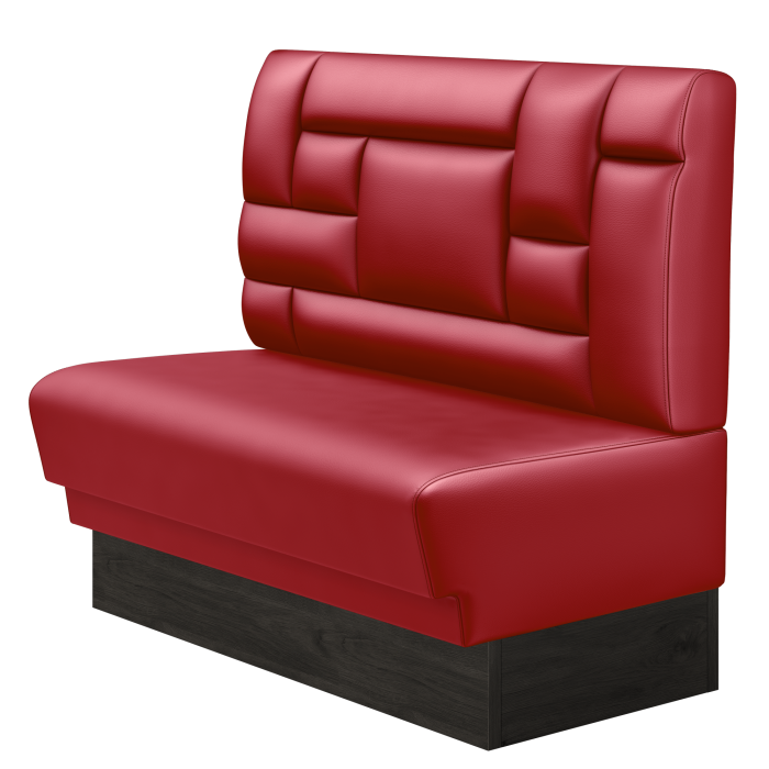 TATJANA | Gastrobank | B:H 100 x 103 cm | Rot | Tetris Design | Leder