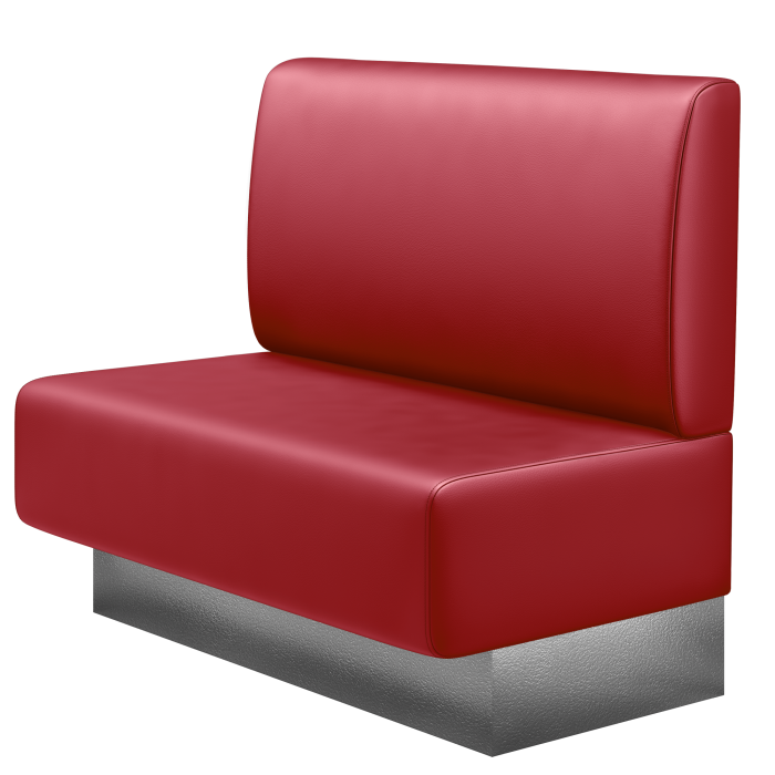 MELISSA | Gastrobank | B:H 100 x 103 cm | Rot | Glatt | Leder