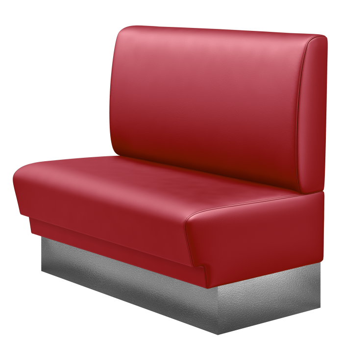 TATJANA | Gastrobank | B:H 100 x 103 cm | Rot | Glatt | Leder