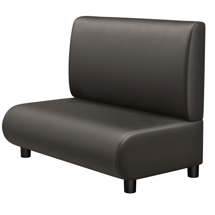 NINVA | Gastrobank | B:H 100 x 103 cm | Braun | Glatt | Leder