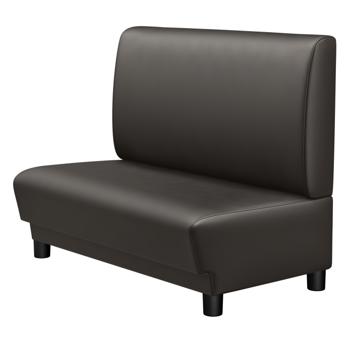 TATJANA | Gastrobank | B:H 100 x 103 cm | Braun | Glatt | Leder
