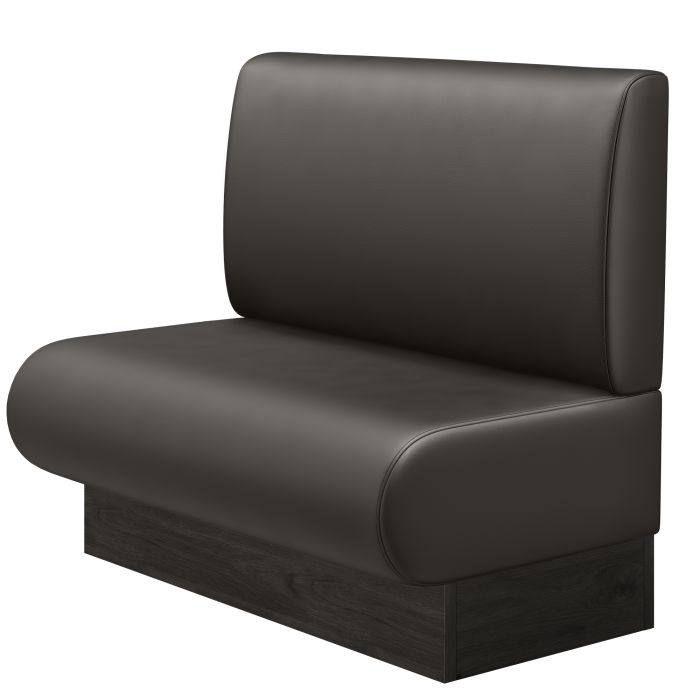 NINVA | Gastrobank | B:H 100 x 103 cm | Braun | Glatt | Leder