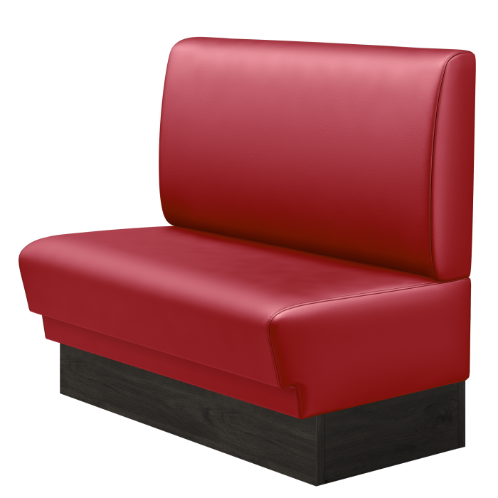 TATJANA | Gastrobank | B:H 100 x 103 cm | Rot | Glatt | Leder
