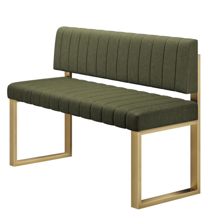 Allen | Hochbank | B:H 180 x 92 cm | Grün | Gestreift | Stoff/Textil