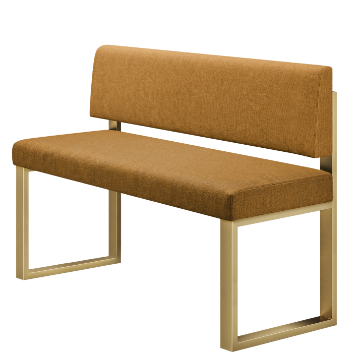 Areo | Hochbank | B:H 60 x 102 cm | Honig Braun | Glatt | Stoff/Textil