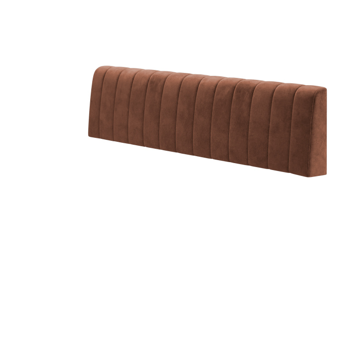 Areo | Sitzbank | B:H 140 x 72 cm | Rot Bronze | Gestreift | Samt