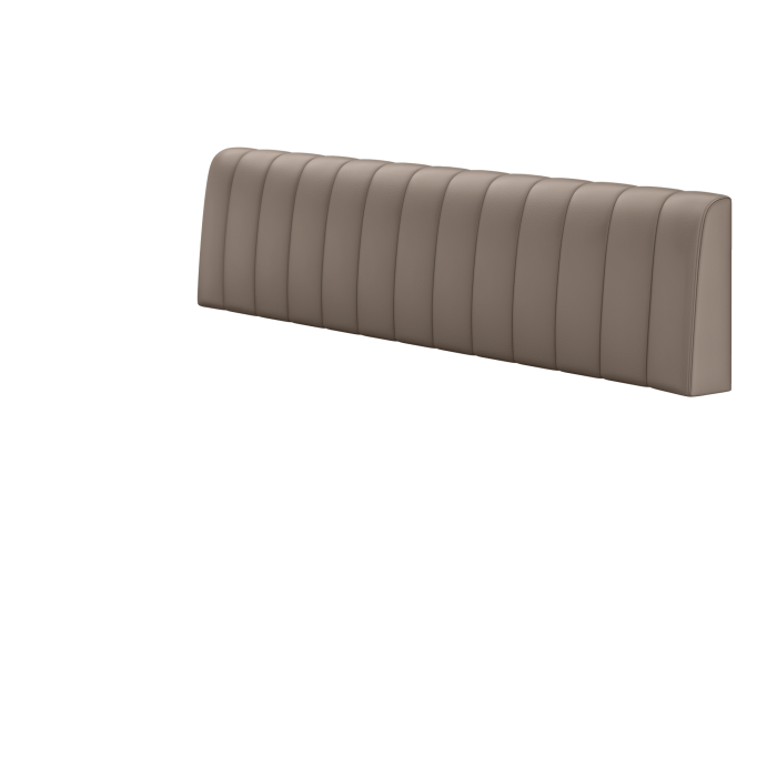 Areo | Sitzbank | B:H 140 x 72 cm | Taupe | Gestreift | Leder