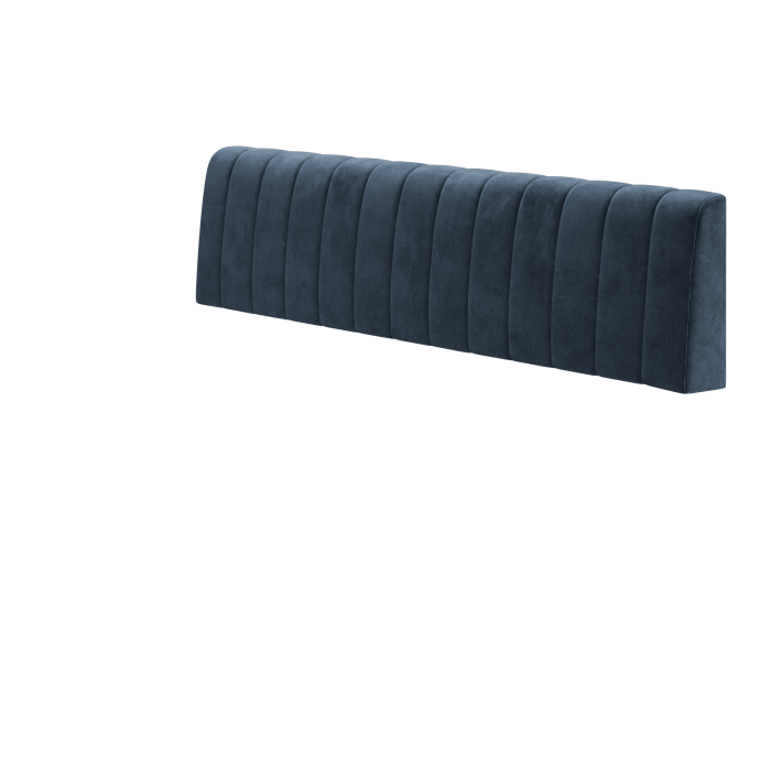Areo | Sitzbank | B:H 200 x 72 cm | Blau | Gestreift | Samt