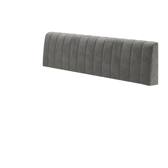 Areo | Sitzbank | B:H 200 x 72 cm | Grau | Gestreift | Samt