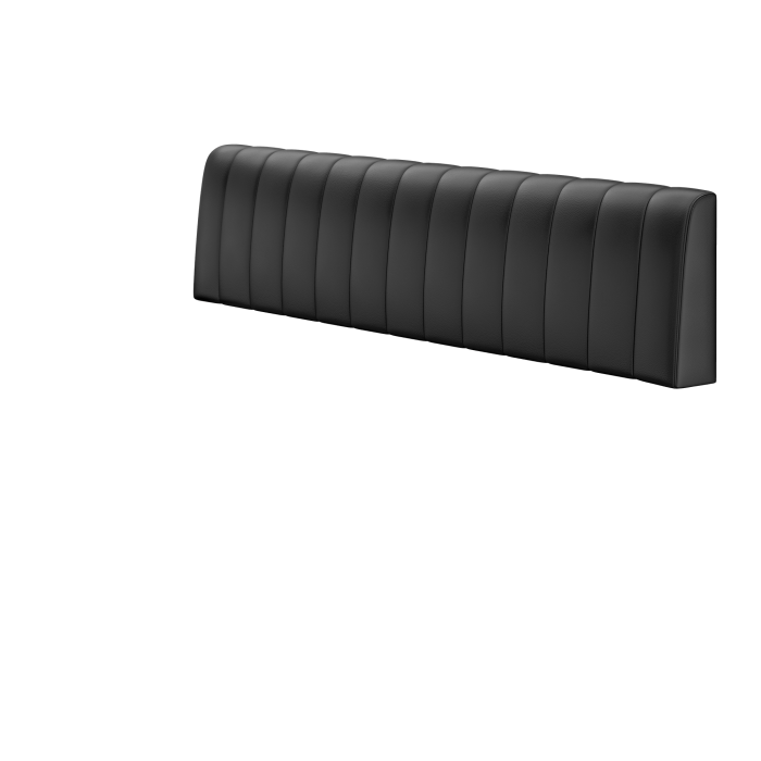 Areo | Sitzbank | B:H 60 x 72 cm | Schwarz | Gestreift | Leder