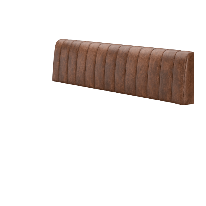 Areo | Sitzbank | B:H 120 x 72 cm | Braun | Gestreift | Leder