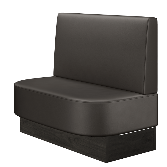 THOMAS | Gastrobank | B:H 100 x 103 cm | Braun | Glatt | Leder
