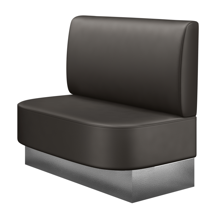 THOMAS | Gastrobank | B:H 100 x 103 cm | Braun | Glatt | Leder