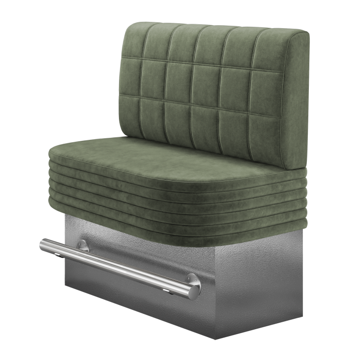 MATTHIAS | Gastro Hochbank | B:H 100 x 126 cm | Grün | Blocks | Samt