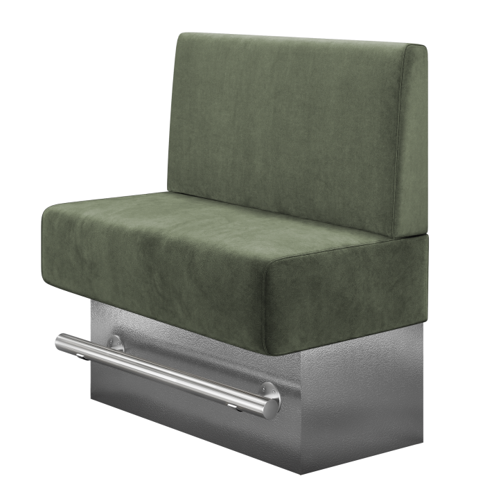 MELISSA | Gastro Hochbank | B:H 100 x 136 cm | Grün | Glatt | Samt