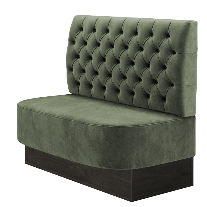 THOMAS | Gastrobank | B:H 100 x 103 cm | Samt | Chesterfield | Samt