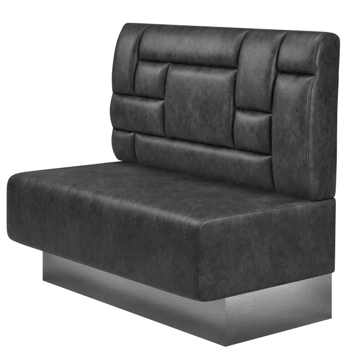 MELISSA | Gastrobank | B:H 100 x 103 cm | Schwarz | Tetris Design | Wildleder