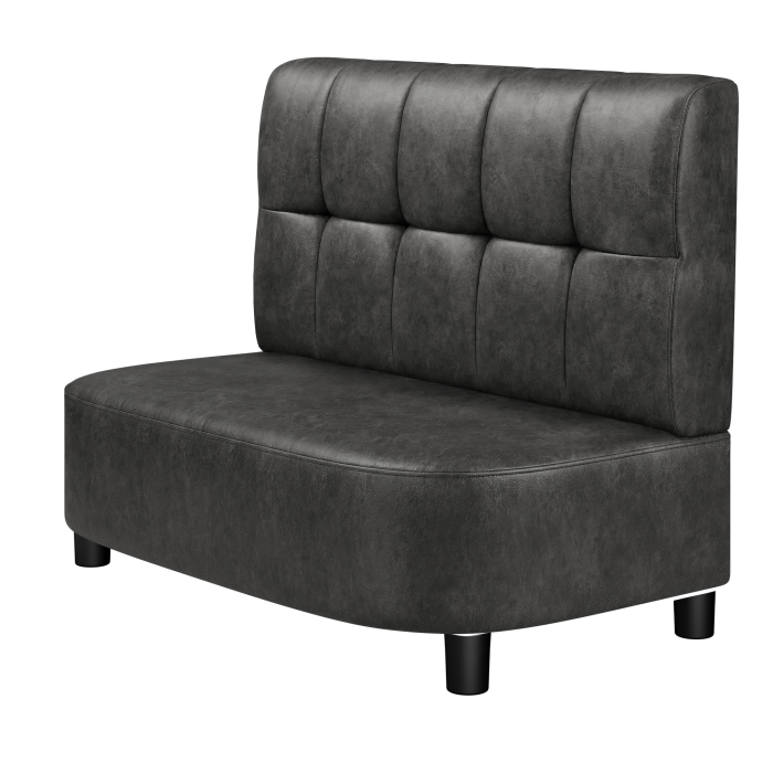 THOMAS | Gastro Lounge Bank | B:H 100 x 94 cm | Wildleder | Button | Wildleder