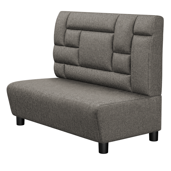 DENVER | Gastro Lounge Bank | B:H 100 x 94 cm | Grau | Tetris Design | Stoff/Textil