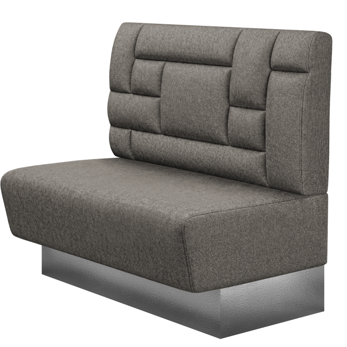 DENVER BIG | Gastrobank | B:H 100 x 103 cm | Grau | Tetris Design | Stoff/Textil