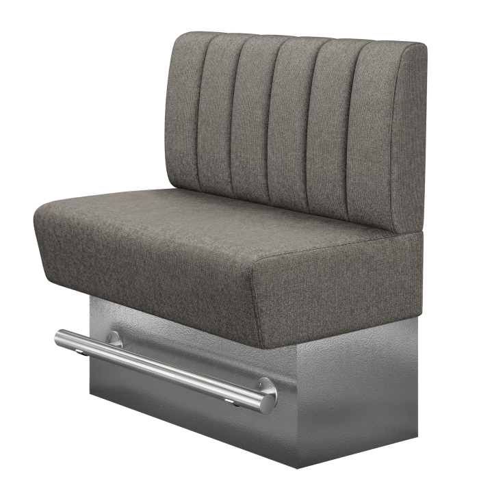 DENVER BIG | Gastro Hochbank | B:H 100 x 126 cm | Grau | Gestreift | Stoff/Textil