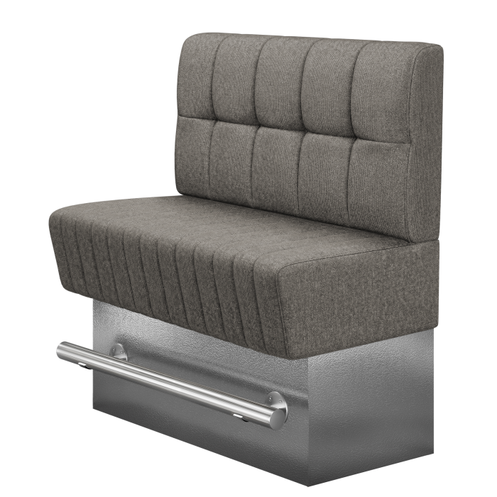 MATILDA | Gastro Hochbank | B:H 100 x 126 cm | Grau | Blocks | Stoff/Textil